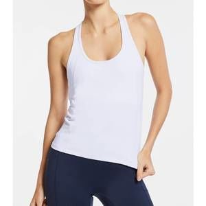 NEW BANDIER bandier center stage tank top in white